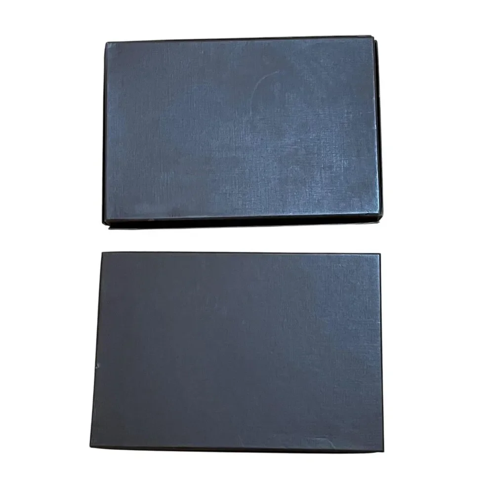 Louis Vuitton Gift Boxes Set Of 2 Brown Logo Rigid Tray Box Packaging Storage